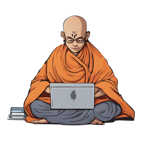 Towards Cybersecurity monk brand mark